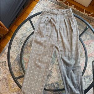 DressForum Gray Plaid Pants